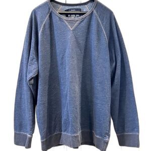 American Eagle Denim-Look Crewneck Sweatshirt - Size XXL